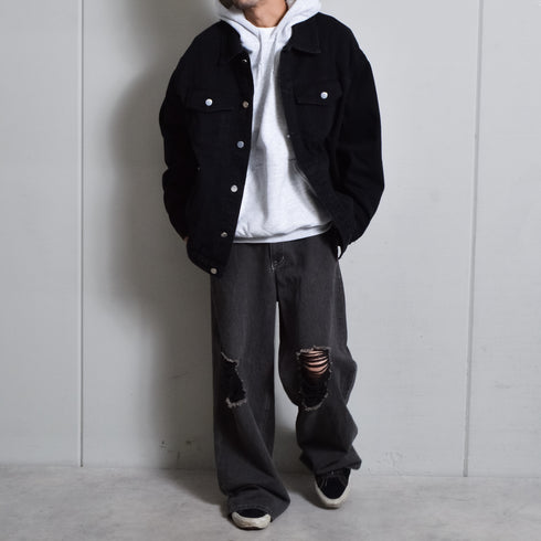 【DOUBLESTEAL】ルーズデニムジャケット