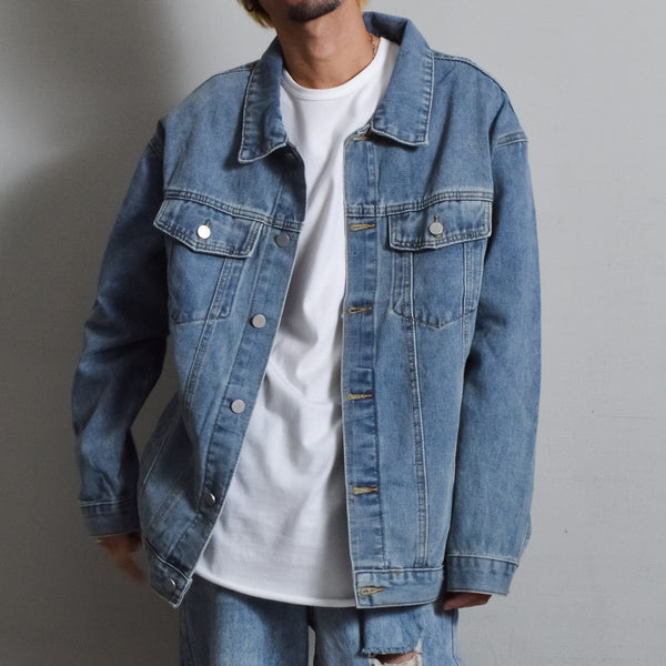 【DOUBLESTEAL】ルーズデニムジャケット