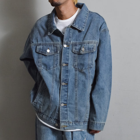 【DOUBLESTEAL】ルーズデニムジャケット