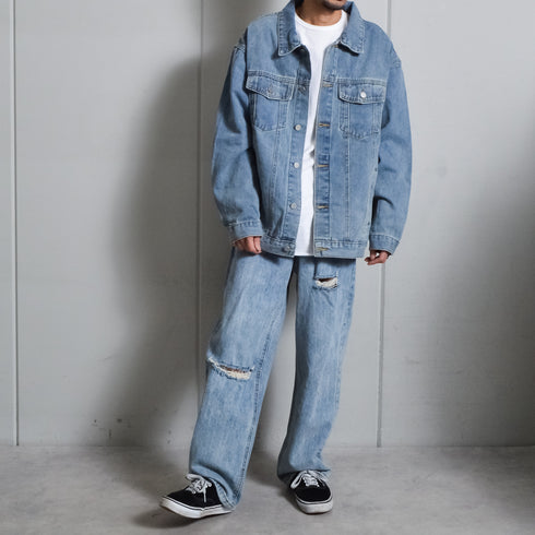 【DOUBLESTEAL】ルーズデニムジャケット