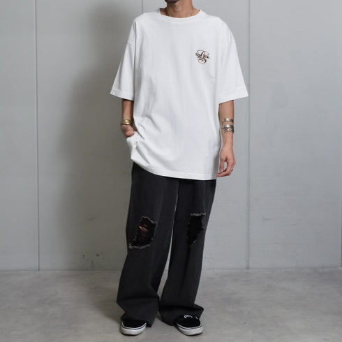 【DOUBLESTEAL】ピグメントアソートロゴ半袖Tシャツ