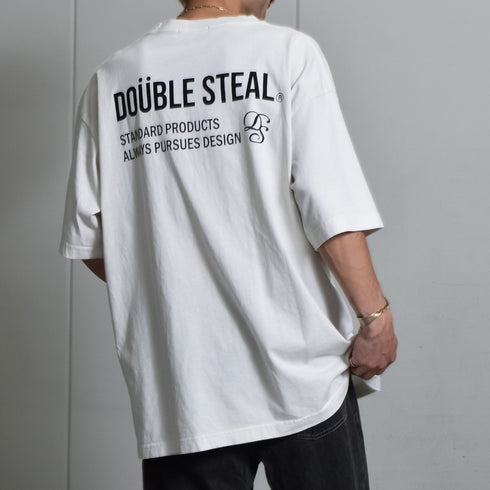 【DOUBLESTEAL】ピグメントアソートロゴ半袖Tシャツ