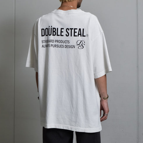 【DOUBLESTEAL】ピグメントアソートロゴ半袖Tシャツ