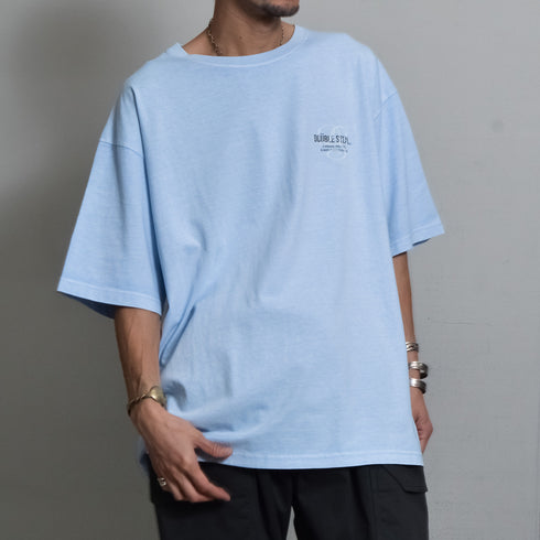 【DOUBLESTEAL】ピグメントアソートロゴ半袖Tシャツ