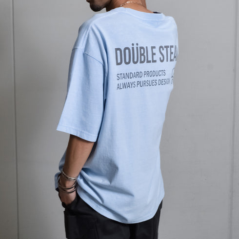 【DOUBLESTEAL】ピグメントアソートロゴ半袖Tシャツ