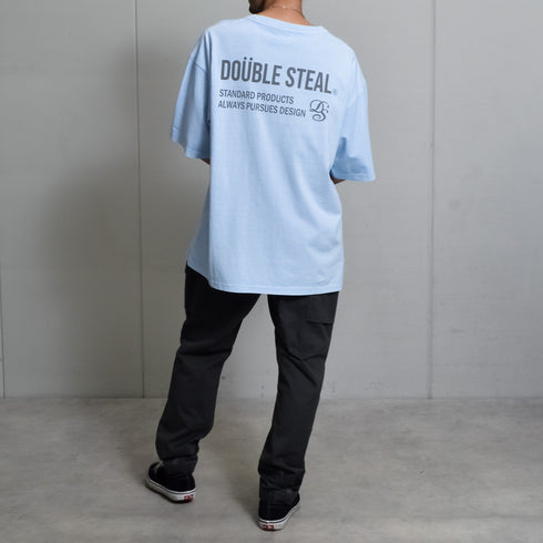 【DOUBLESTEAL】ピグメントアソートロゴ半袖Tシャツ