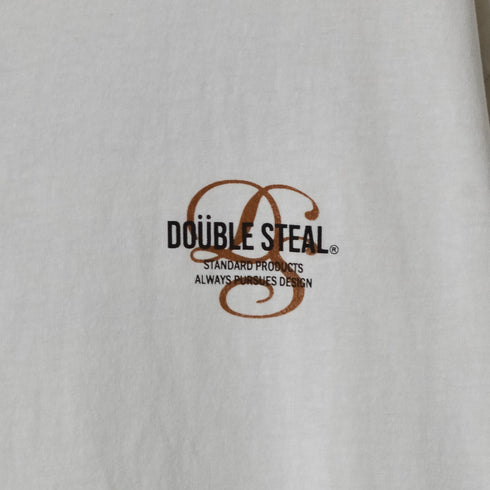 【DOUBLESTEAL】ピグメントアソートロゴ半袖Tシャツ