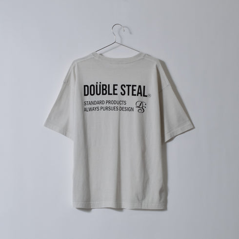 【DOUBLESTEAL】ピグメントアソートロゴ半袖Tシャツ