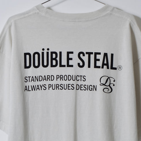 【DOUBLESTEAL】ピグメントアソートロゴ半袖Tシャツ