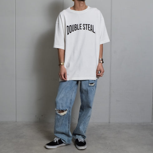 【DOUBLESTEAL】ピグメントアソートロゴ半袖Tシャツ