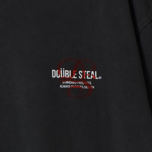 【DOUBLESTEAL】ピグメントアソートロゴ半袖Tシャツ