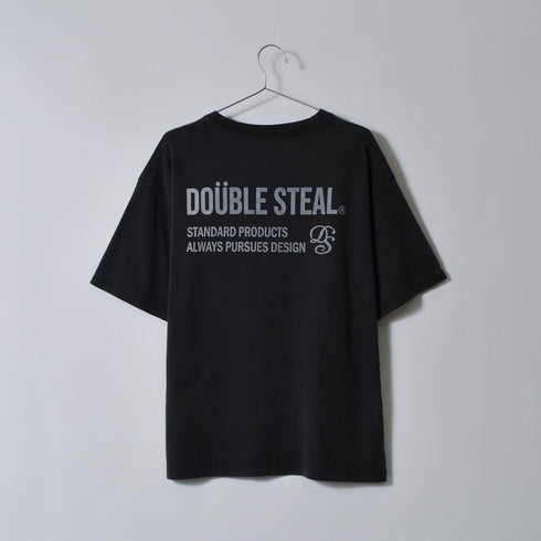 【DOUBLESTEAL】ピグメントアソートロゴ半袖Tシャツ