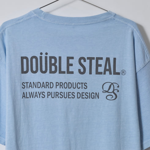 【DOUBLESTEAL】ピグメントアソートロゴ半袖Tシャツ