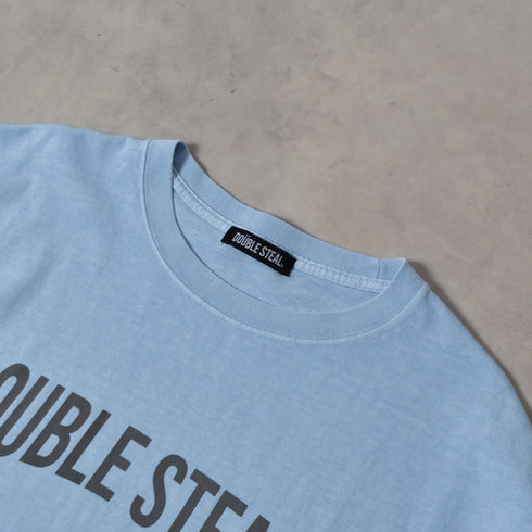 【DOUBLESTEAL】ピグメントアソートロゴ半袖Tシャツ