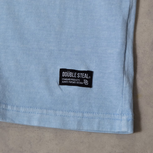 【DOUBLESTEAL】ピグメントアソートロゴ半袖Tシャツ