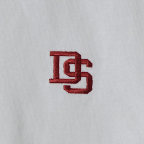【DOUBLESTEAL】ヘビーオンスワンポイントロゴ刺繡半袖Tシャツ