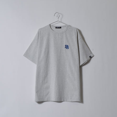 【DOUBLESTEAL】ヘビーオンスワンポイントロゴ刺繡半袖Tシャツ