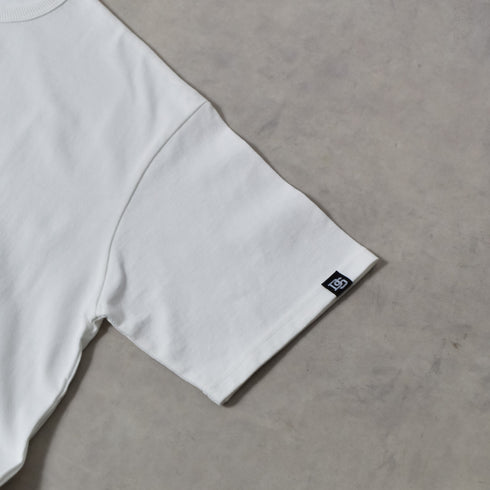 【DOUBLESTEAL】ヘビーオンスワンポイントロゴ刺繡半袖Tシャツ