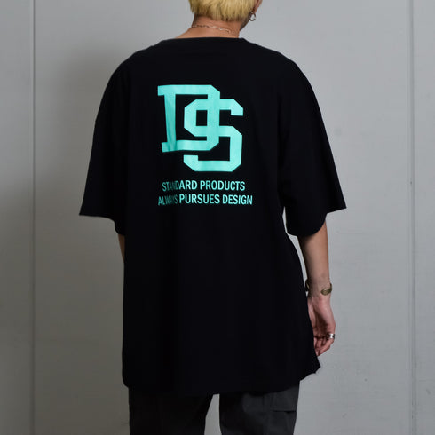 【DOUBLESTEAL】接触冷感・UVカット USAコットンビックサイズロゴプリント半袖Tシャツ