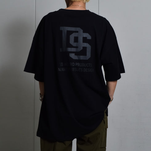 【DOUBLESTEAL】接触冷感・UVカット USAコットンビックサイズロゴプリント半袖Tシャツ