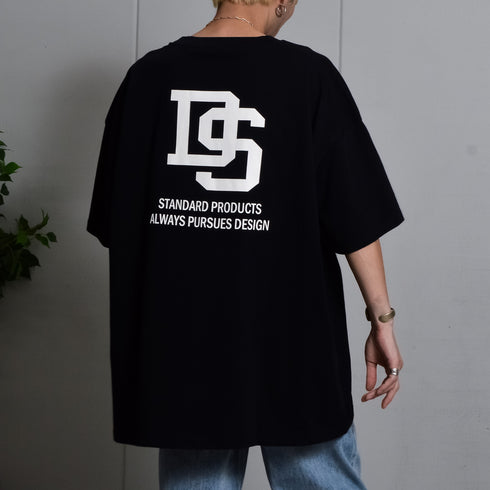 【DOUBLESTEAL】接触冷感・UVカット USAコットンビックサイズロゴプリント半袖Tシャツ