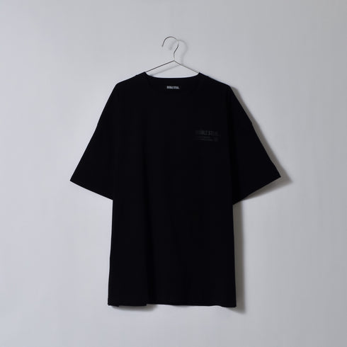 【DOUBLESTEAL】接触冷感・UVカット USAコットンビックサイズロゴプリント半袖Tシャツ