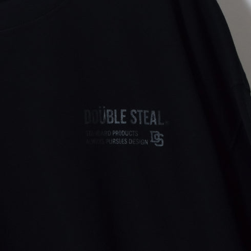 【DOUBLESTEAL】接触冷感・UVカット USAコットンビックサイズロゴプリント半袖Tシャツ