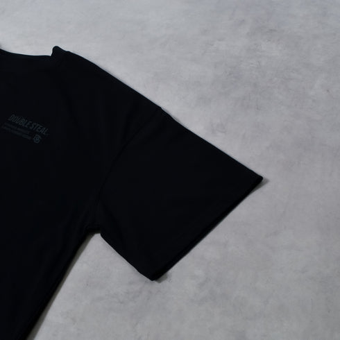 【DOUBLESTEAL】接触冷感・UVカット USAコットンビックサイズロゴプリント半袖Tシャツ