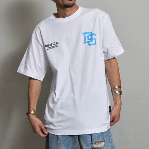 【DOUBLESTEAL】コーデュラ ロゴプリント半袖Tシャツ
