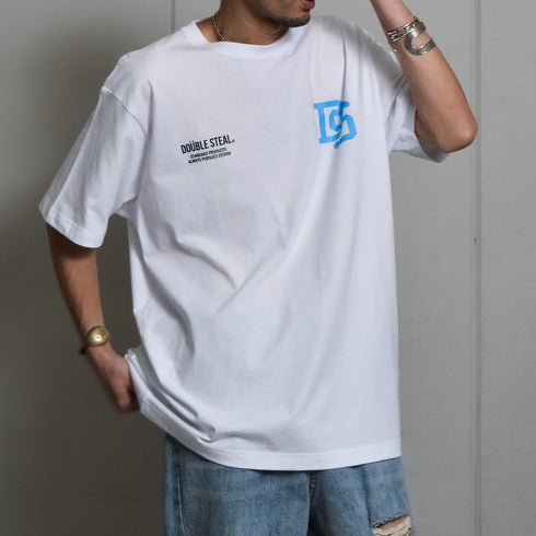 【DOUBLESTEAL】コーデュラ ロゴプリント半袖Tシャツ