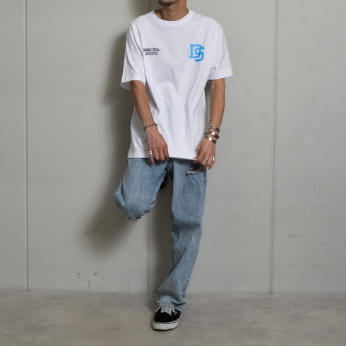【DOUBLESTEAL】コーデュラ ロゴプリント半袖Tシャツ