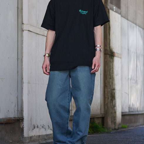 【MODISH GAZE】12Ozデニムオーバーダイバギーパンツ