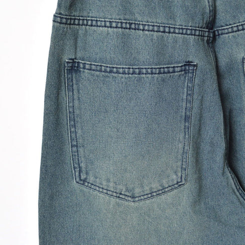 【MODISH GAZE】12Ozデニムオーバーダイバギーパンツ