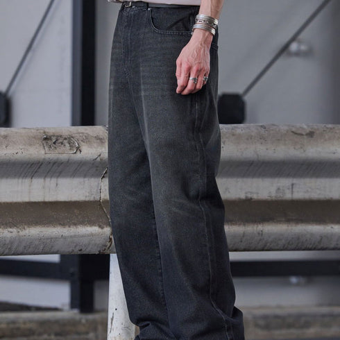 【MODISH GAZE】12Ozデニムオーバーダイバギーパンツ