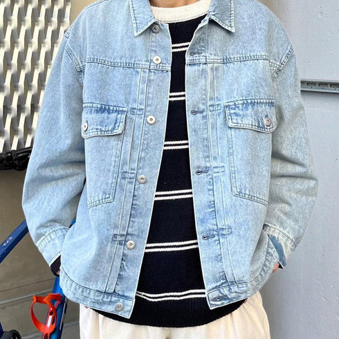 【MODISH GAZE】ワンポイントロゴボーダーニット