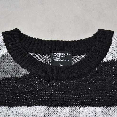 【MODISH GAZE】マーブル柄オーバーサイズニット