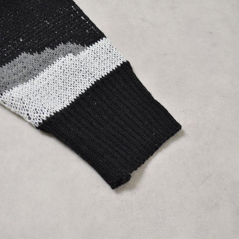 【MODISH GAZE】マーブル柄オーバーサイズニット