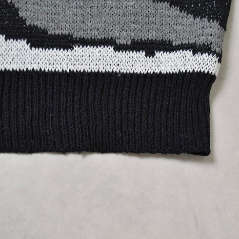 【MODISH GAZE】マーブル柄オーバーサイズニット