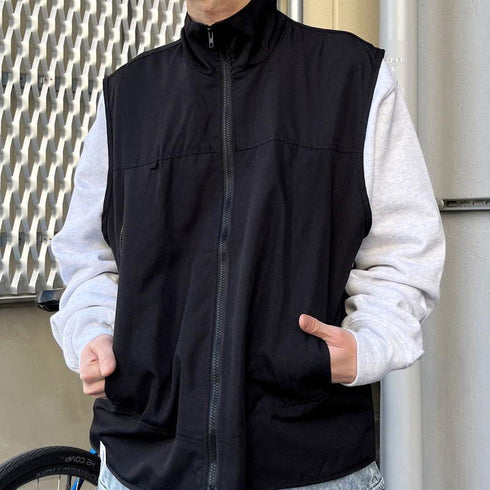 【MODISH GAZE】スタンドネック フルジップベスト