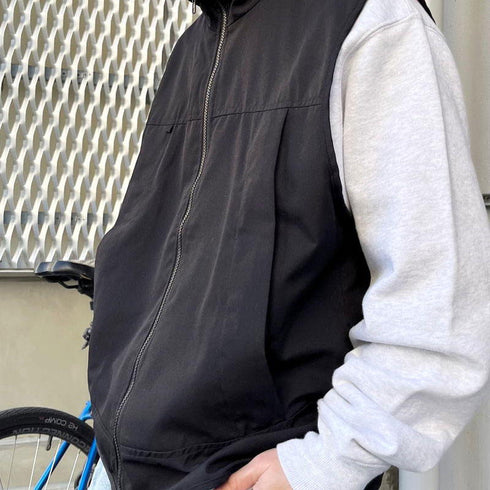 【MODISH GAZE】スタンドネック フルジップベスト