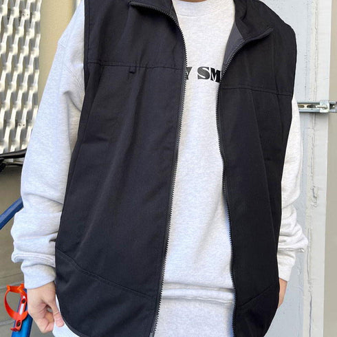 【MODISH GAZE】スタンドネック フルジップベスト