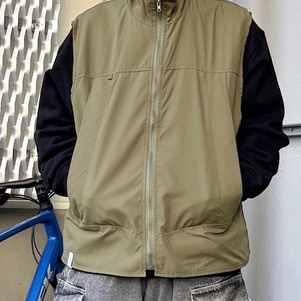 【MODISH GAZE】スタンドネック フルジップベスト