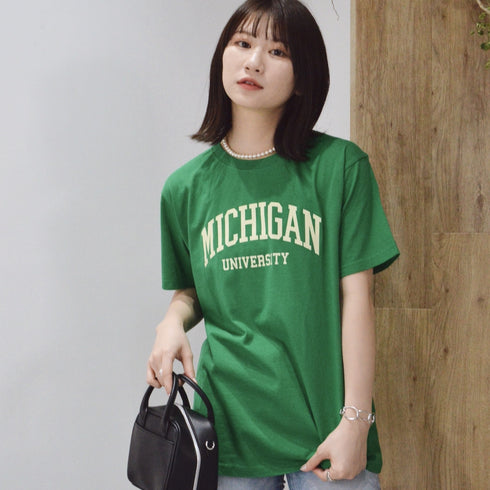 【spiritoso】MICHIGAN カレッジTシャツ