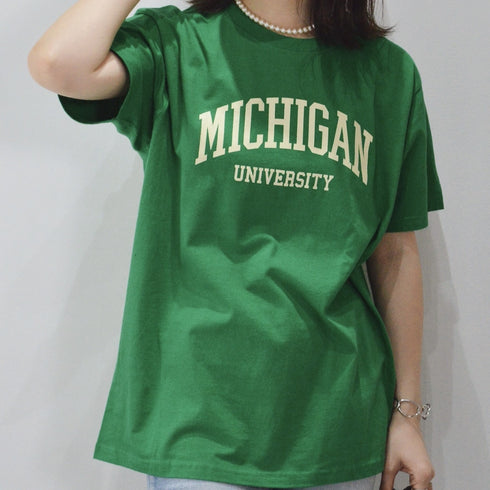 【spiritoso】MICHIGAN カレッジTシャツ