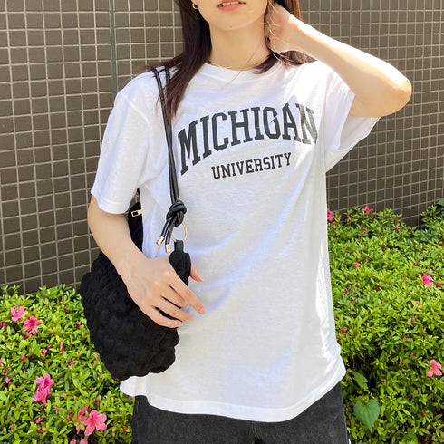 【spiritoso】MICHIGAN カレッジTシャツ