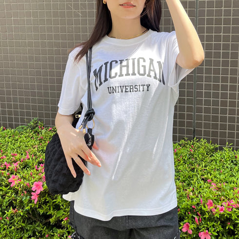 【spiritoso】MICHIGAN カレッジTシャツ