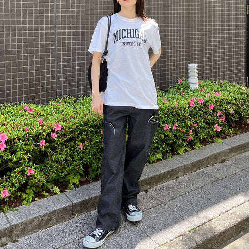 【spiritoso】MICHIGAN カレッジTシャツ