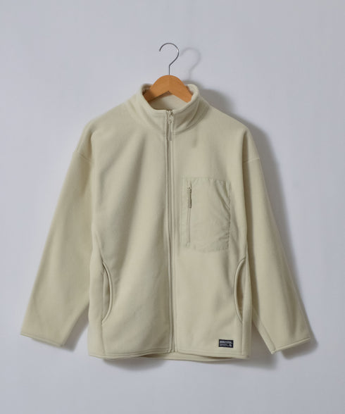 【DOUBLESTEAL】ネーム付きフリースフルジップスタンドジャケット