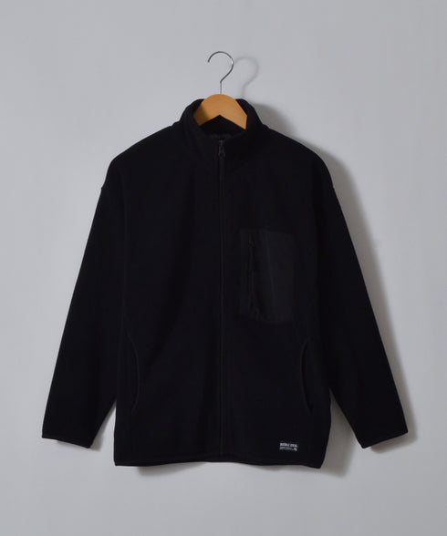 【DOUBLESTEAL】ネーム付きフリースフルジップスタンドジャケット