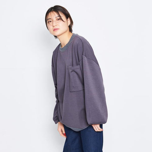 【MODISH GAZE】ルーズシルエット スウェットシャツ